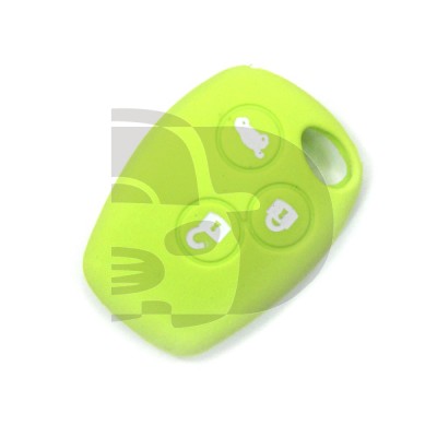 FUNDA RENAULT 3 BOTONES REDONDOS - VERDE CLARO