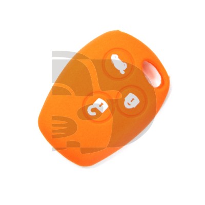 FUNDA RENAULT 3 BOTONES REDONDOS - NARANJA