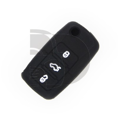 REMOTE COVER VW-SEAT-SKODA BLACK 3 BUTTONS