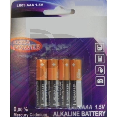 PILA ALKALINA LR03 / AAA PACK 4 UNID.