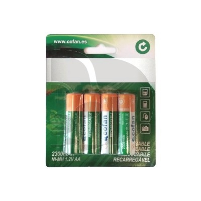 PILA ALKALINA LR6 / AA RECARGABLE PACK 4 UNID.