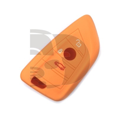 FUNDA MANDO BMW NARANJA 3 BOTONES