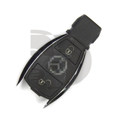 CARCASA MERCEDES 2 BOTONES CROMADA NL