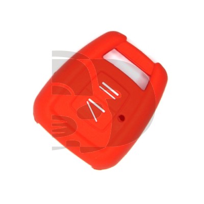 FUNDA MANDO FIJO OPEL ROJO 2 BOTONES