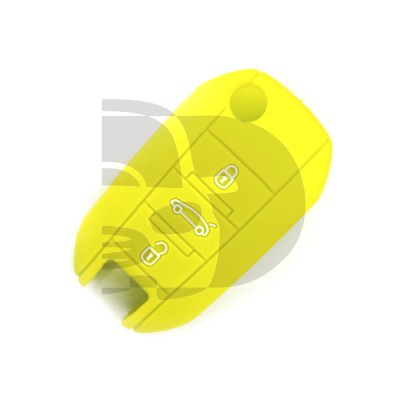 FUNDA MANDO PEUGEOT VERDE 3 BOTONES