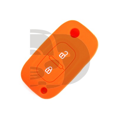 FUNDA MANDO PLEGABLE NAULT NARANJA 2 BOTONES