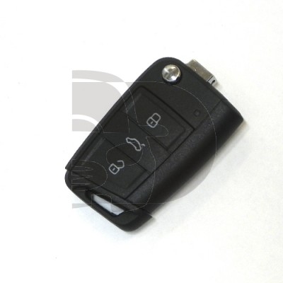 CARCASA MANDO PLEGABLE VW-SEAT-SKODA 3 BOT
