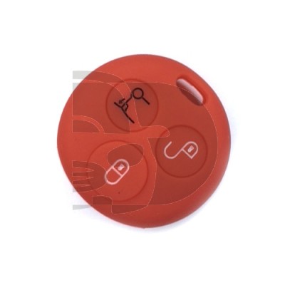 FUNDA MANDO FIJO SMART ROJO 3 BOTONES