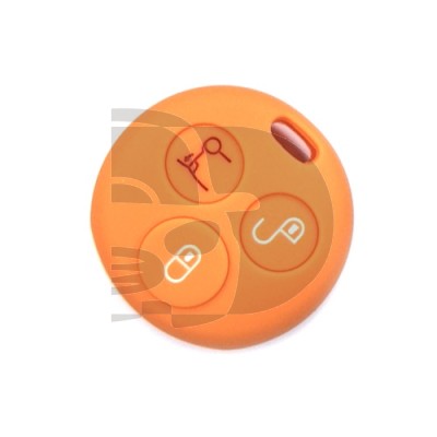 FUNDA MANDO FIJO SMART NARANJA 3 BOTONES