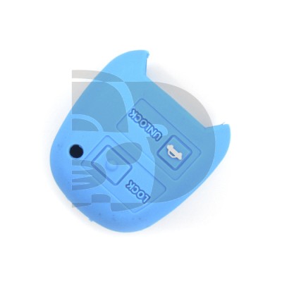 FUNDA MANDO TOYOTA AZUL 2 BOTONES