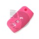 FUNDA MANDO FORD ROSA 3 BOTONES