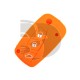 FUNDA MANDO  FIAT/PSA NARANJA 3 BOTONES