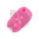 FUNDA MANDO PEUGEOT ROSA 3 BOTONES