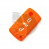 FUNDA CITROEN 3 BOTONES  - NARANJA