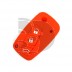 FUNDA MANDO FIAT/PSA ROJO 3 BOTONES