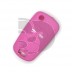 FUNDA MANDO PLEG OPEL ROSA 2 BOTONES