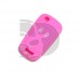 FUNDA MANDO PLEG OPEL ROSA  2 BOTONES