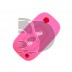 FUNDA MANDO PLEGABLE RENAULT ROSA 2 BOTONES