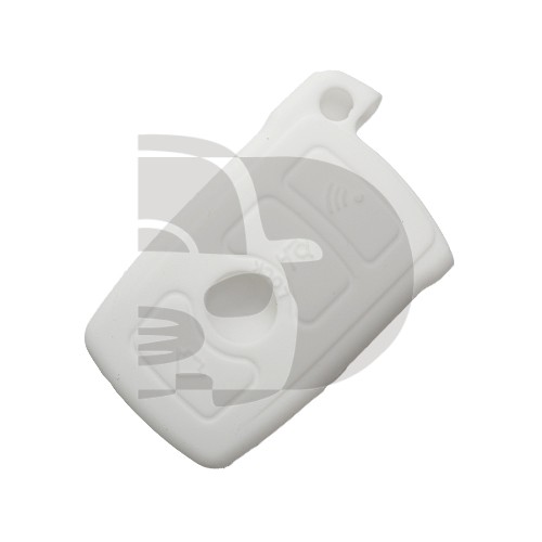 HOUSSE TELECOMMANDE BMW BLANC  4 BOUTONS RIGIDES