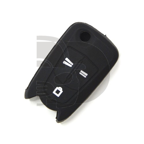 FUNDA MANDO OPEL NEGRO 3 BOTONES