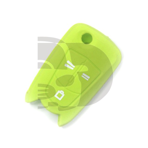 FUNDA MANDO OPEL 3 BOTONES  - VERDE CLARO