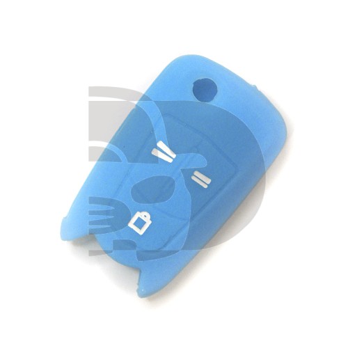 FUNDA MANDO OPEL 3 BOTONES  - AZUL