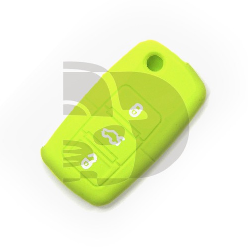 FUNDA MANDO VW-SEAT-SKODA VERDE 3 BOTONES