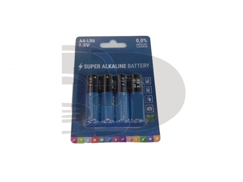 PILA ALKALINA LR6 / AA  PACK 4 UNID.