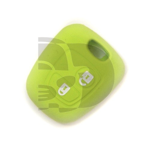 FUNDA MANDO FIJO CITROEN/PEUGEOT VERDE CLARO 2 BOT