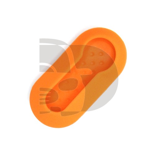 FUNDA MANDO FIAT/PSA NARANJA 3 BOTONES