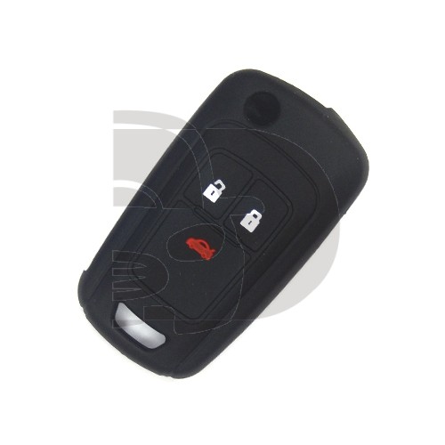 FUNDA MANDO OPEL NEGRO 3 BOTONES