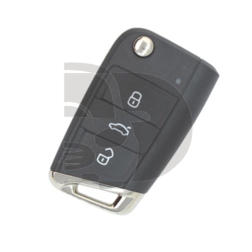 CARCASA MANDO PLEG VW 3 BOT  HU162  CROMADO