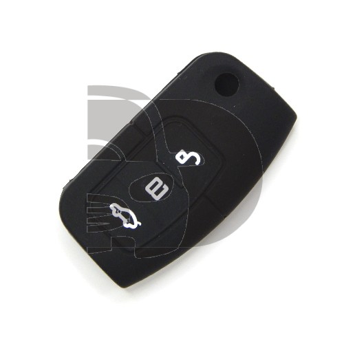 HOUSSE TELECOMMANDE FORD NOIR 3 BOUTONS