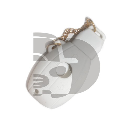 ETUI TELECOMMANDE MERCEDES BLANC  3 BOUTONS
