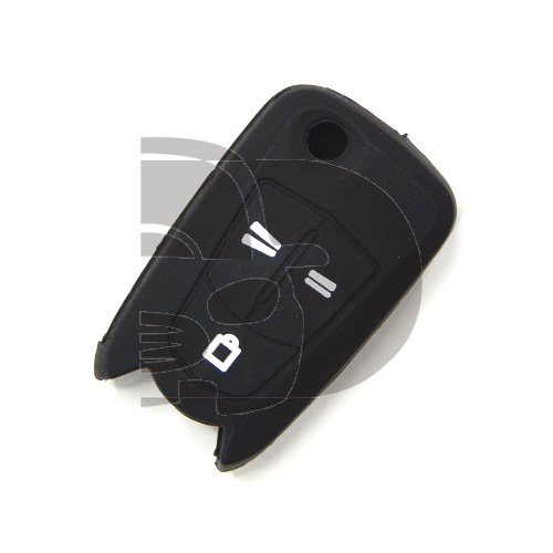 FUNDA MANDO OPEL NEGRO 3 BOTONES