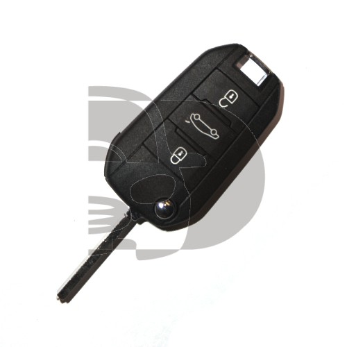 CLE+TELECOMMANDE PLIABLE P-508 +2011 3 BOUTONS ID4