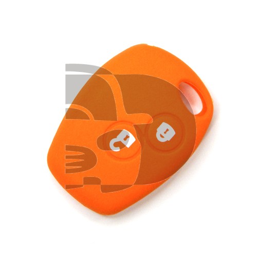 FUNDA RENAULT 2 BOTONES REDONDOS   - NARANJA
