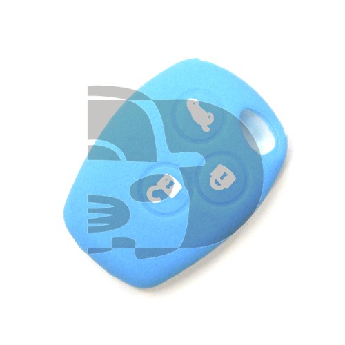 FUNDA RENAULT 3 BOTONES REDONDOS   - AZUL