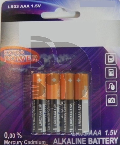 PILA ALKALINA LR03 / AAA  PACK 4 UNID.