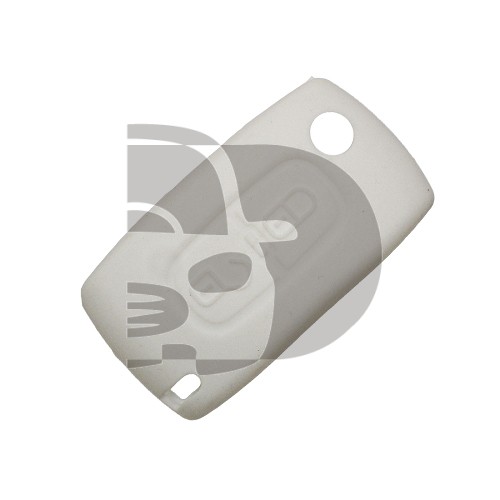 HOUSSE TELECOMMANDE CITROËN/PEUGEOT BLANC RIGIDE