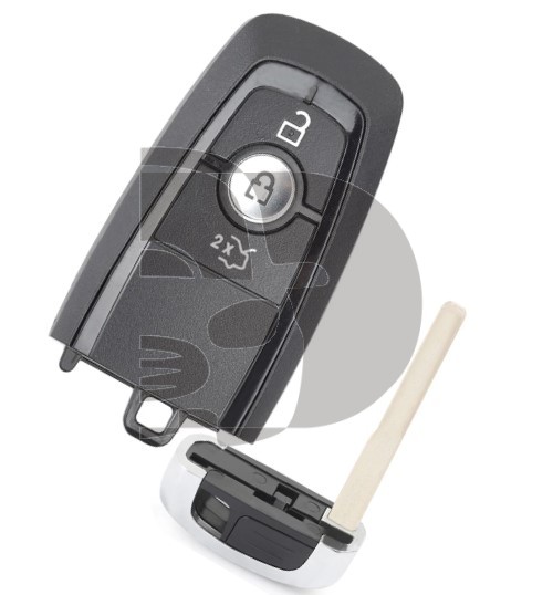 CARCASA MANDO KEYLESS FORD 3 BOTONES  HU101