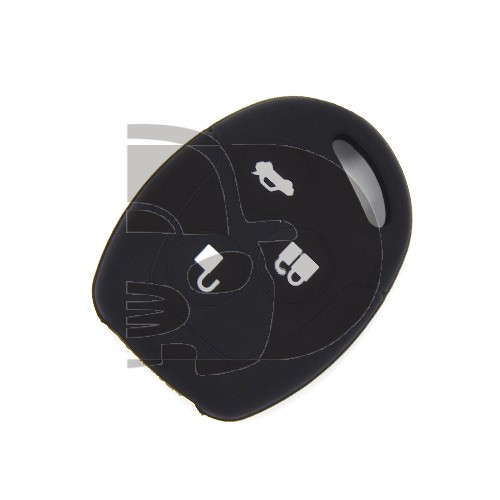 FUNDA MANDO FIJO FORD NEGRO 3 BOTONES