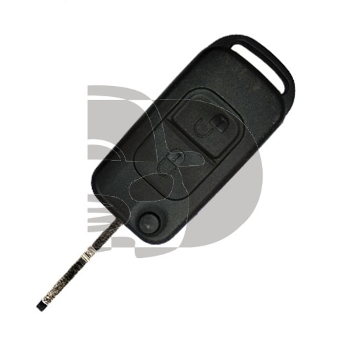 CARCASA MANDO PLEGABLE MERCEDES 2 BOTONES HU39