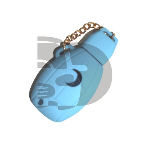 FUNDA MANDO MERCEDES AZUL 3 BOTONES