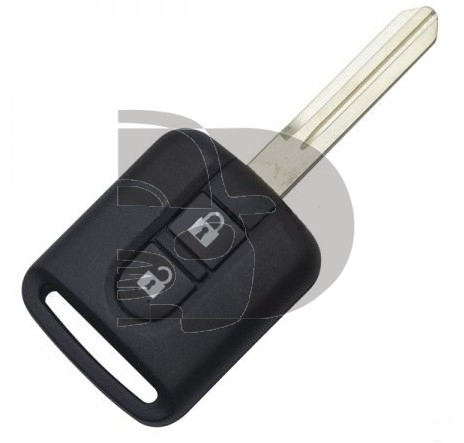 LLAVE+MANDO FIJO NISSAN MICRA 2004> ID46 2 BOT