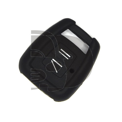 FUNDA MANDO FIJO OPEL NEGRO 2 BOTONES