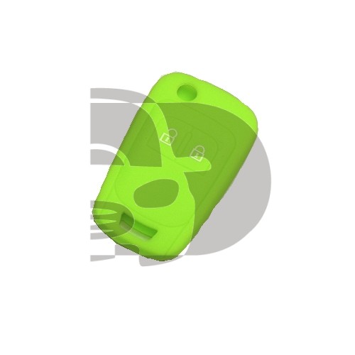 FUNDA MANDO PLEG OPEL VERDE 2 BOTONES