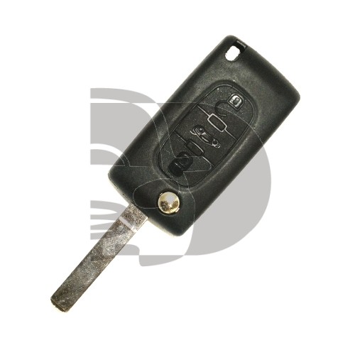 CLÉ+TELECOMMANDE PLIABLE. P-407 3 BOUTONS (COFFRE)