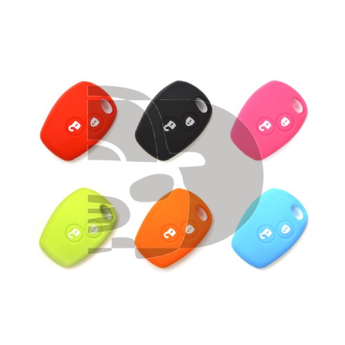 KIT FUNDAS MANDO FIJO RENAULT 2 BOTONES REDONDOS
