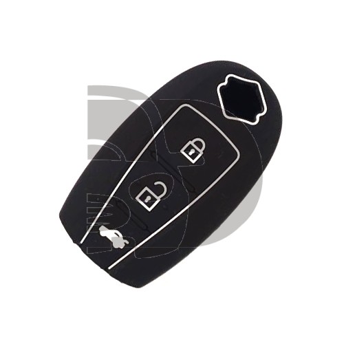 FUNDA MANDO AUDI NEGRO 3 BOTONES